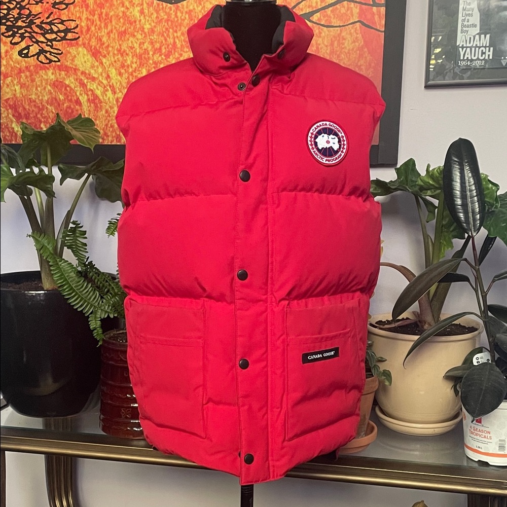 Canada Goose Red Puffer Vest